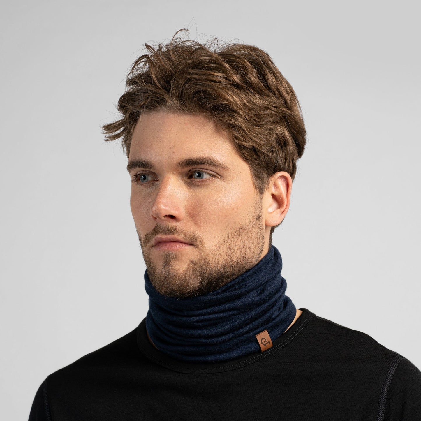 Men's 160gsm Merino Neck Gaiter Navy Blue