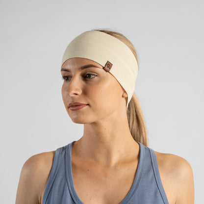 Women's Virgin Merino Summer Headband Natural