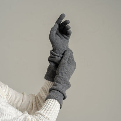 Women's Knit Cashmere Long Gloves