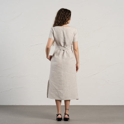Short Sleeve Obi Wrap Dress Milly