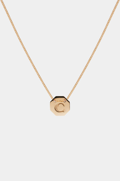 Letter Necklace | 9K Rose Gold