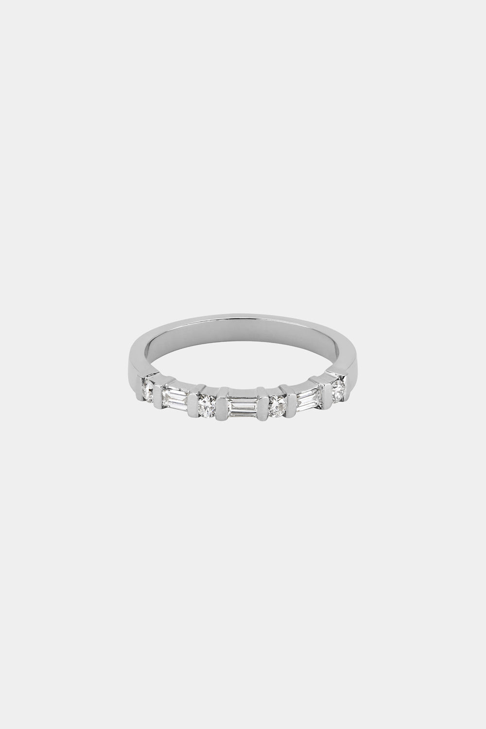 Baguette Diamond Ring | White Gold
