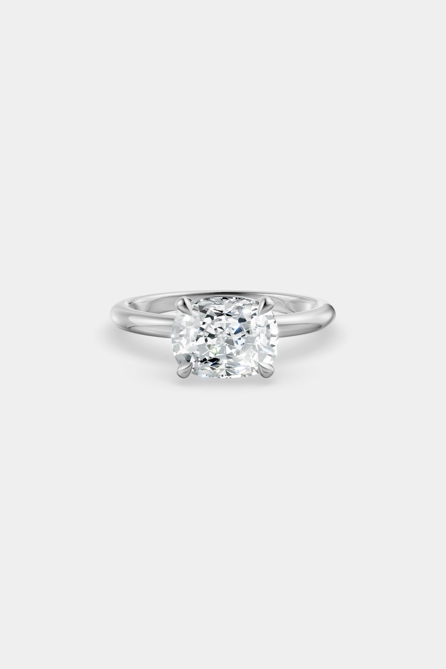 East West Diamond Solitaire Ring | Piccolo Band