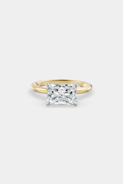 East West Diamond Solitaire Ring | Piccolo Band