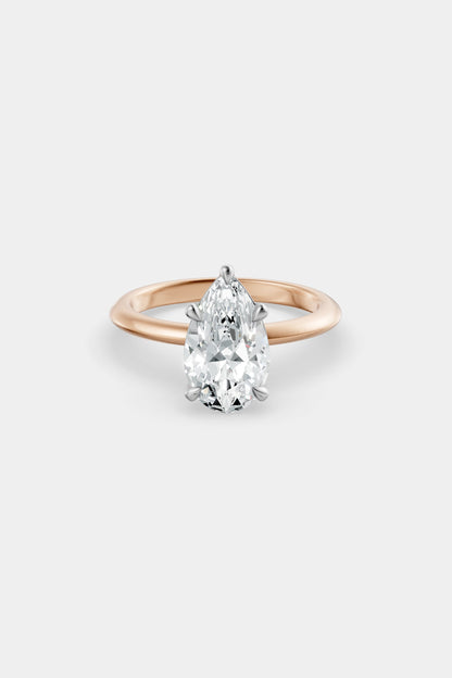 Diamond Solitaire Ring | Gwen Band