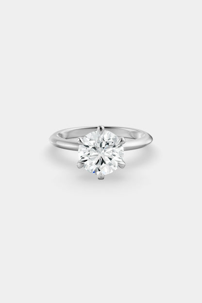 Diamond Solitaire Ring | Gwen Band