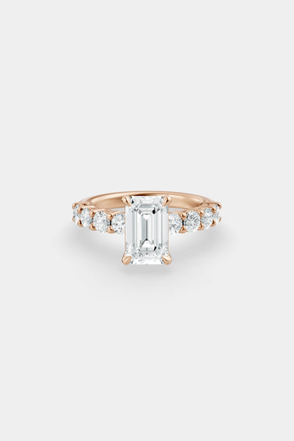 Diamond Solitaire Ring | 0.10ct Diamond Half Eternity Band