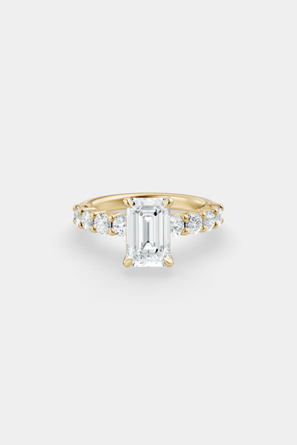 Diamond Solitaire Ring | 0.10ct Diamond Half Eternity Band