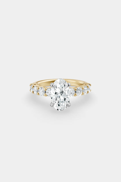 Diamond Solitaire Ring | 0.10ct Diamond Half Eternity Band