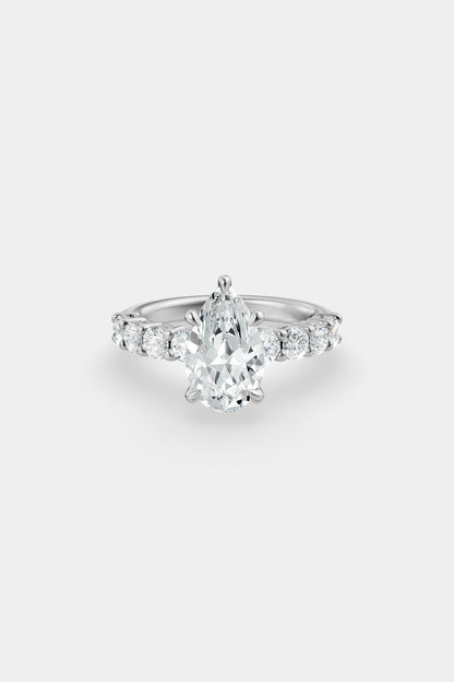 Diamond Solitaire Ring | 0.10ct Diamond Half Eternity Band