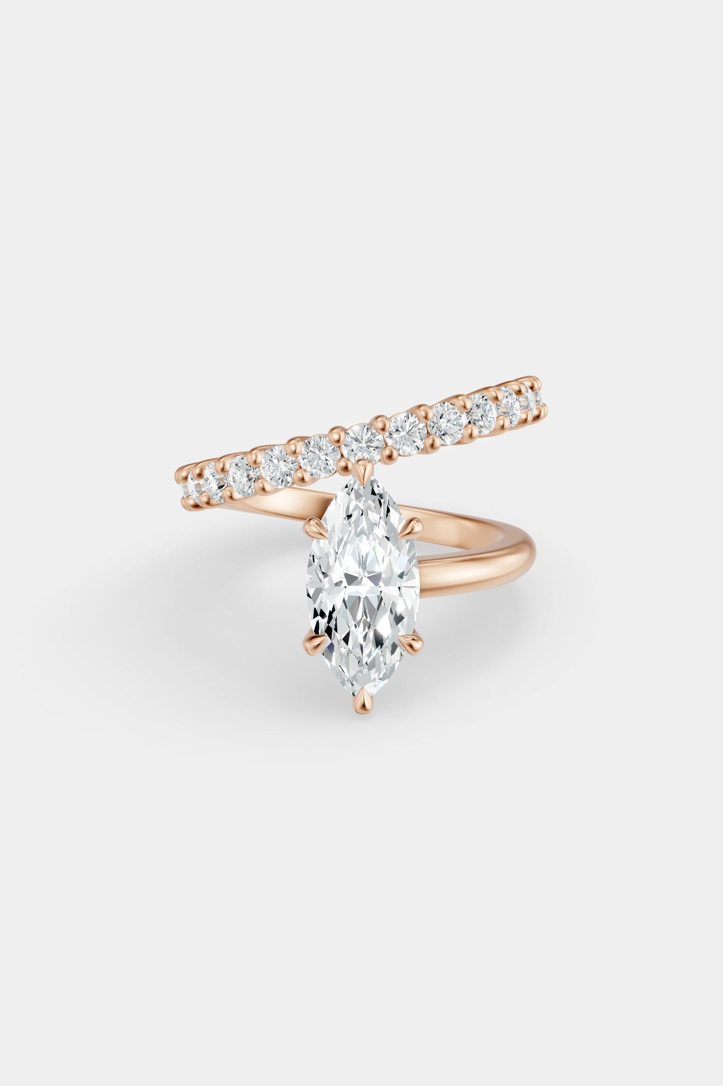 Natasha Diamond Wrap Ring | 0.05ct Round Diamond Band