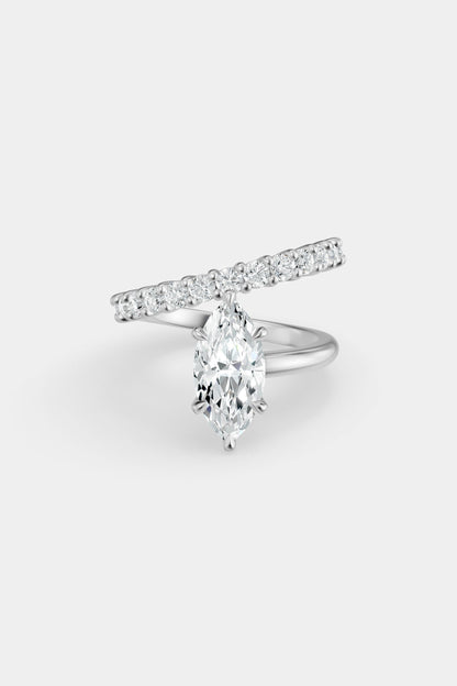 Natasha Diamond Wrap Ring | 0.05ct Round Diamond Band