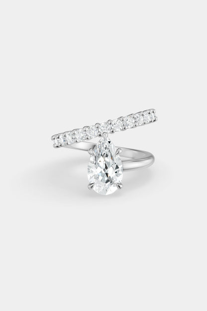 Natasha Diamond Wrap Ring | 0.05ct Round Diamond Band