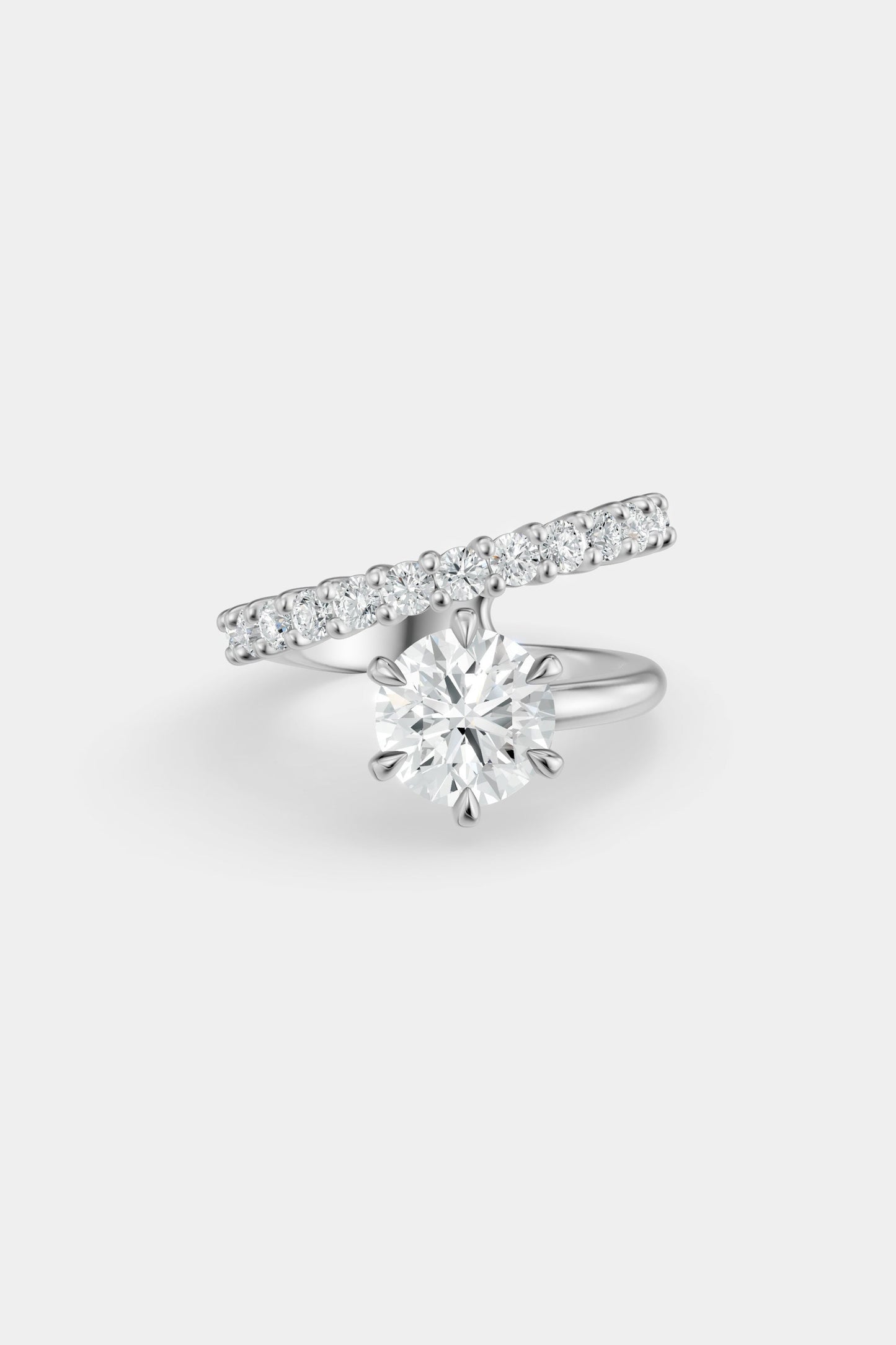 Natasha Diamond Wrap Ring | 0.05ct Round Diamond Band