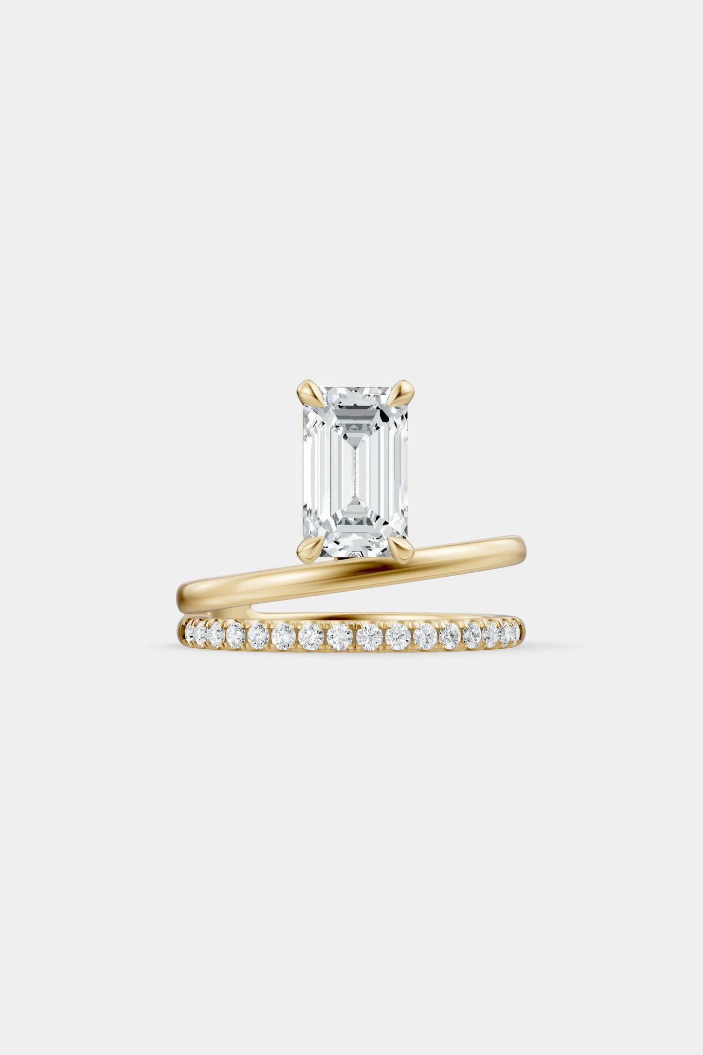 Double Band Floating Diamond Ring | Harley Diamond Band