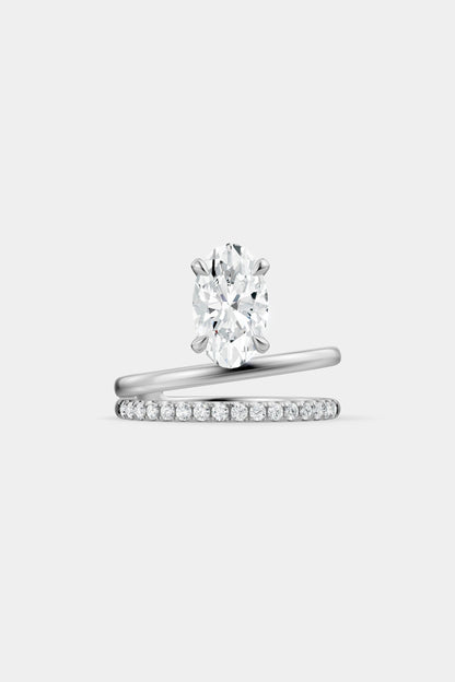 Double Band Floating Diamond Ring | Harley Diamond Band