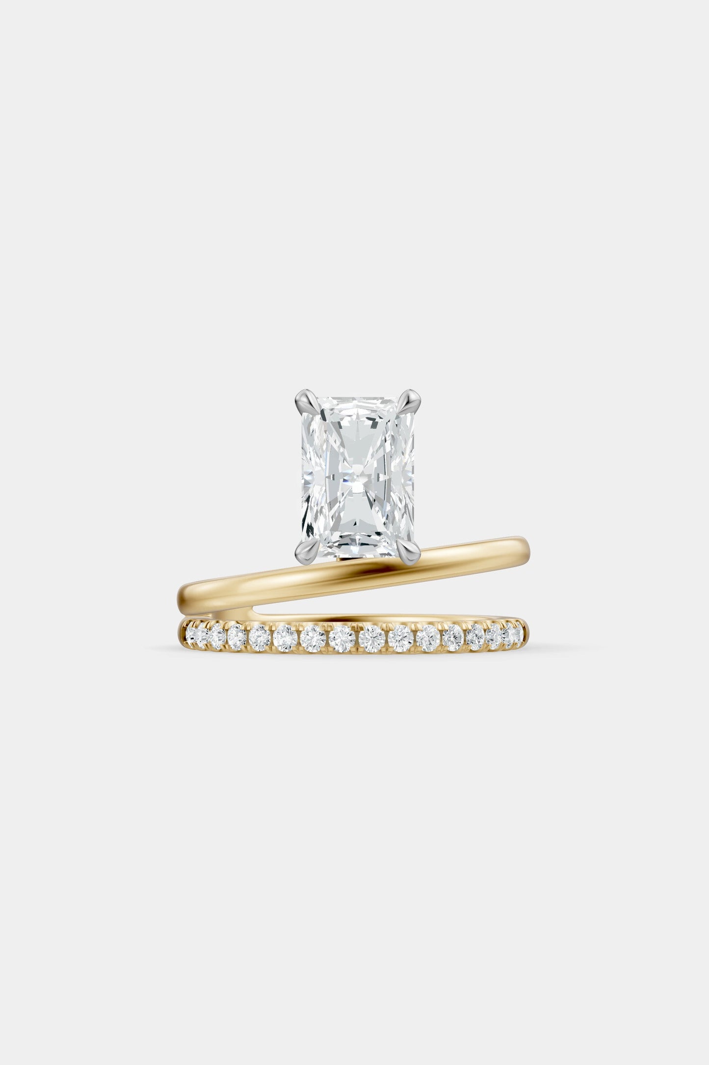 Double Band Floating Diamond Ring | Harley Diamond Band