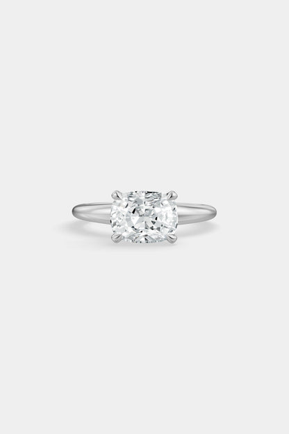 East West Diamond Solitaire Ring | Heidi Band