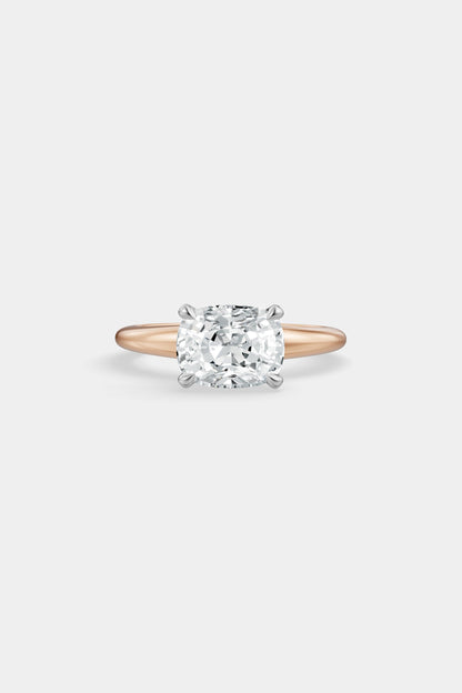 East West Diamond Solitaire Ring | Heidi Band