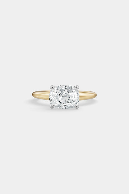 East West Diamond Solitaire Ring | Heidi Band