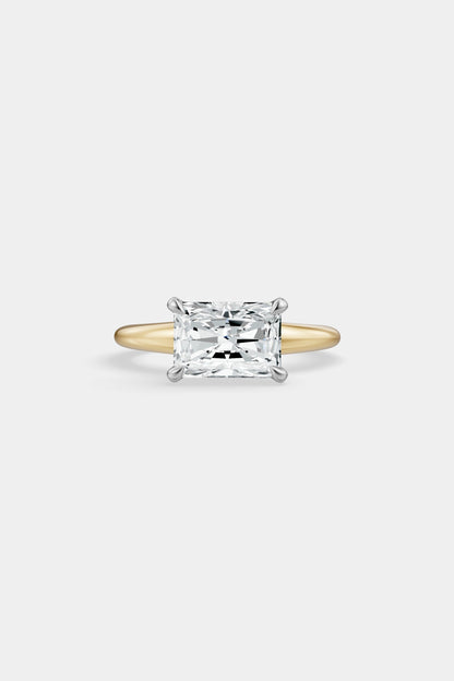 East West Diamond Solitaire Ring | Heidi Band