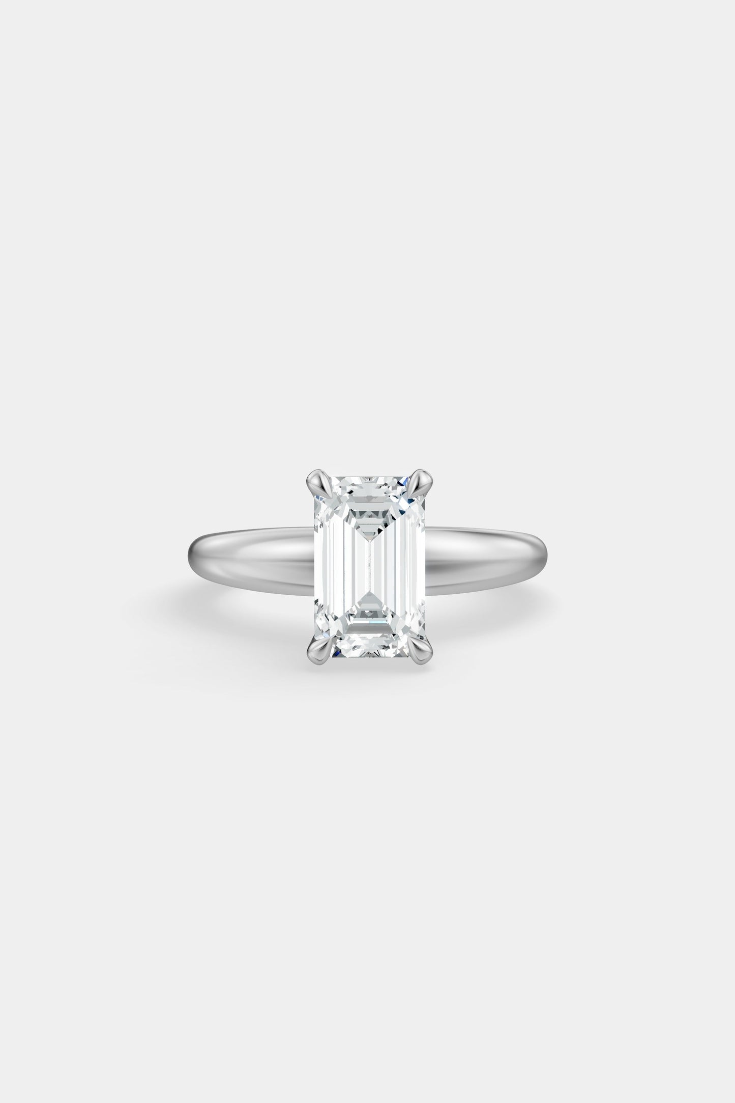 Diamond Solitaire Ring | Large Heidi Band