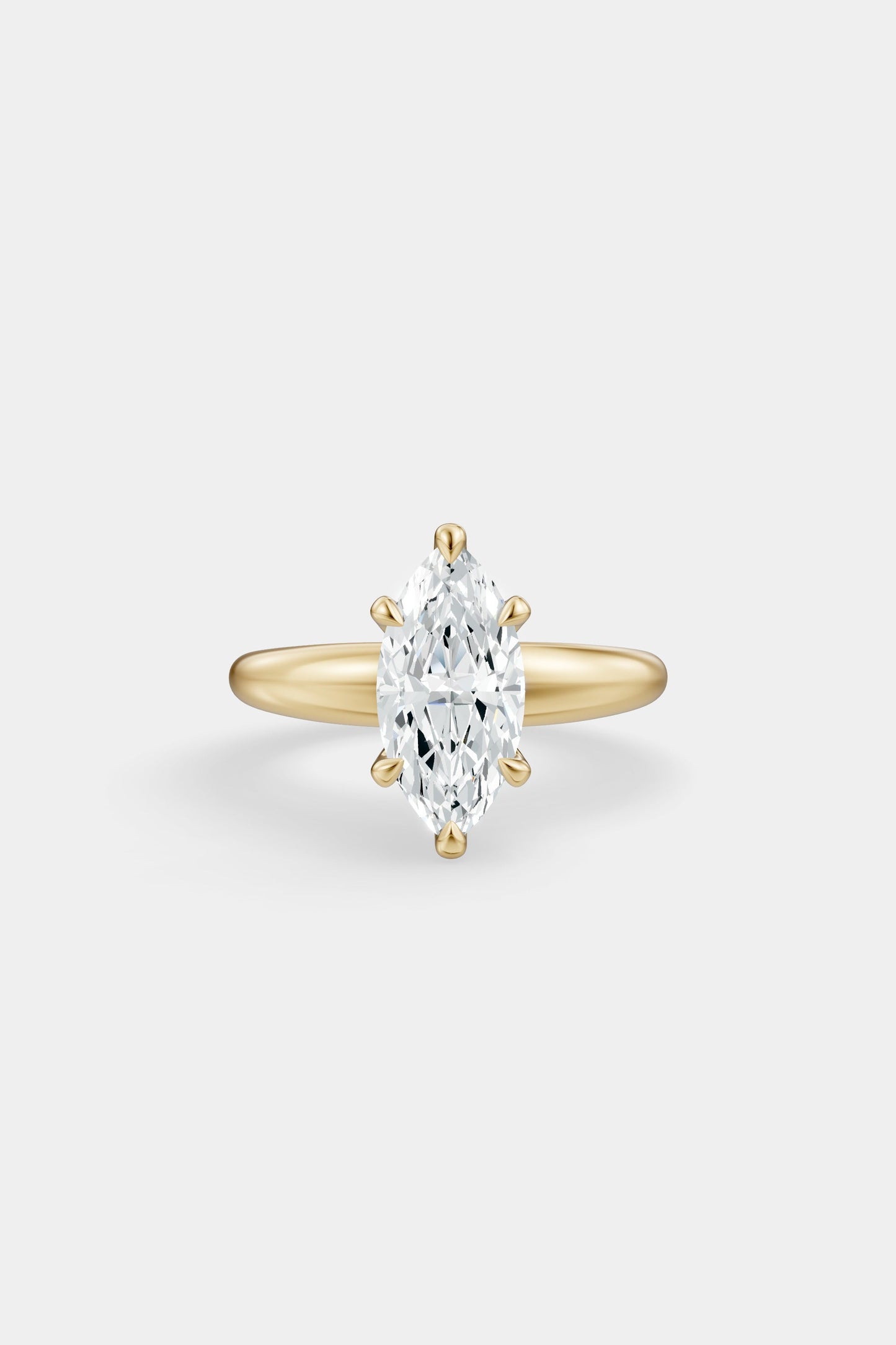 Diamond Solitaire Ring | Large Heidi Band