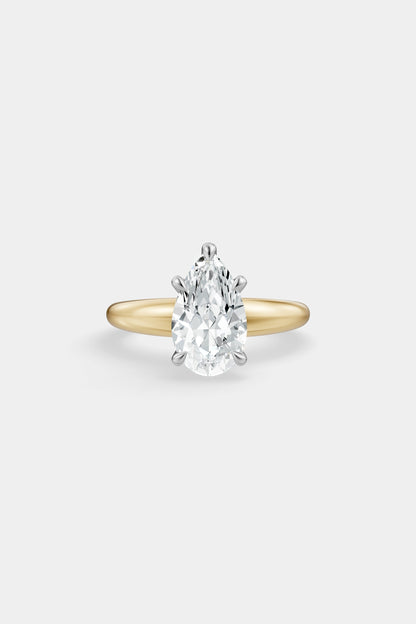 Diamond Solitaire Ring | Large Heidi Band