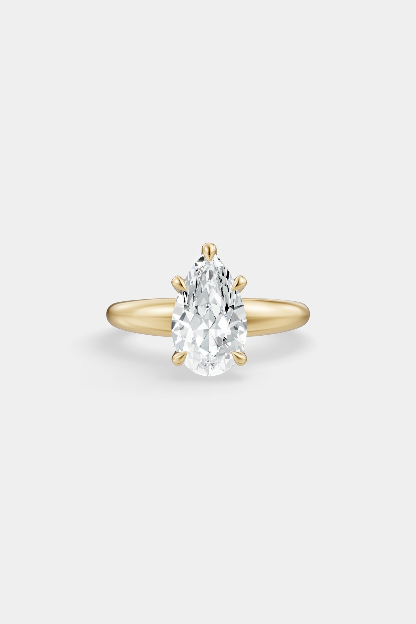 Diamond Solitaire Ring | Large Heidi Band