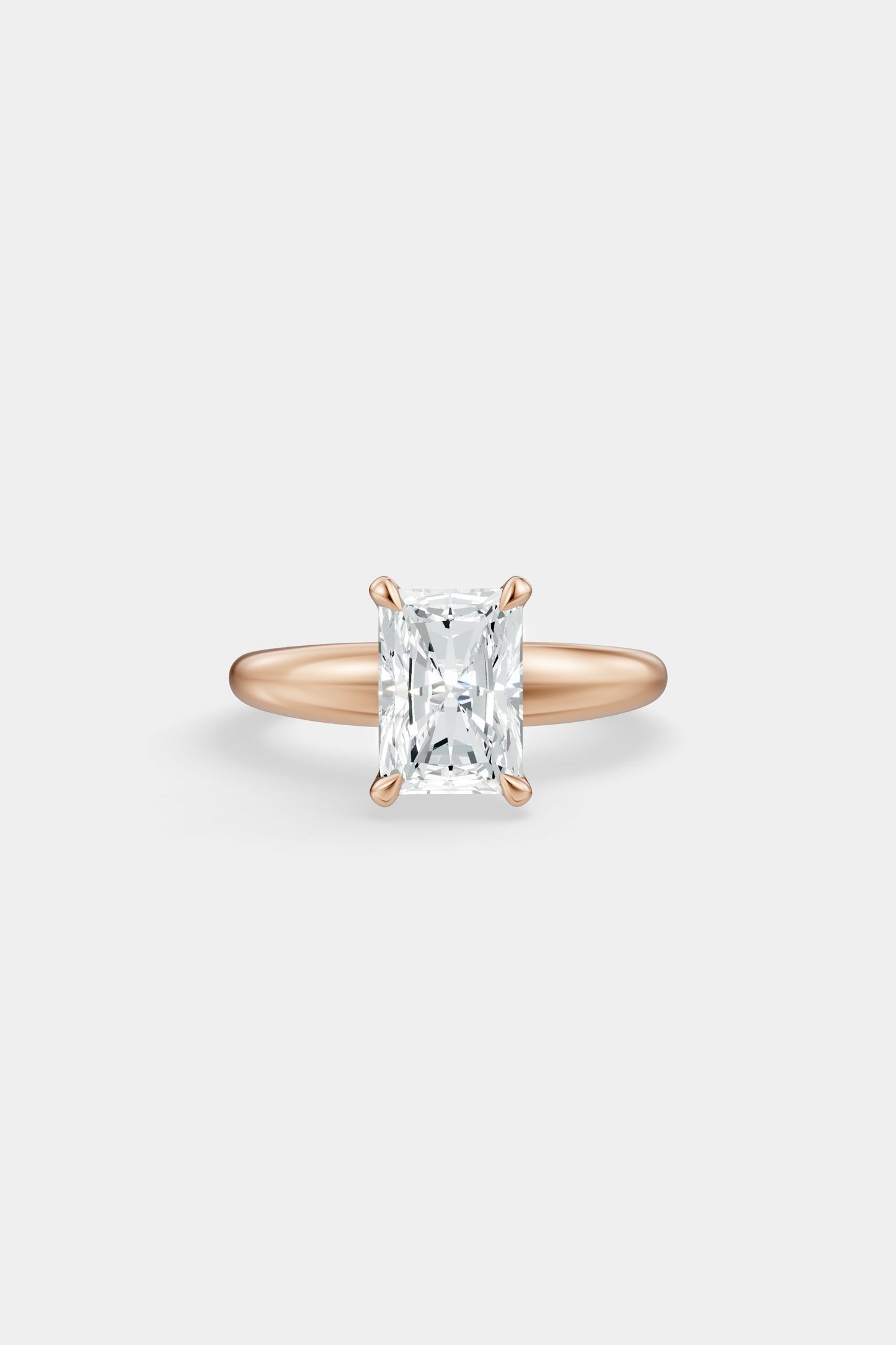 Diamond Solitaire Ring | Large Heidi Band