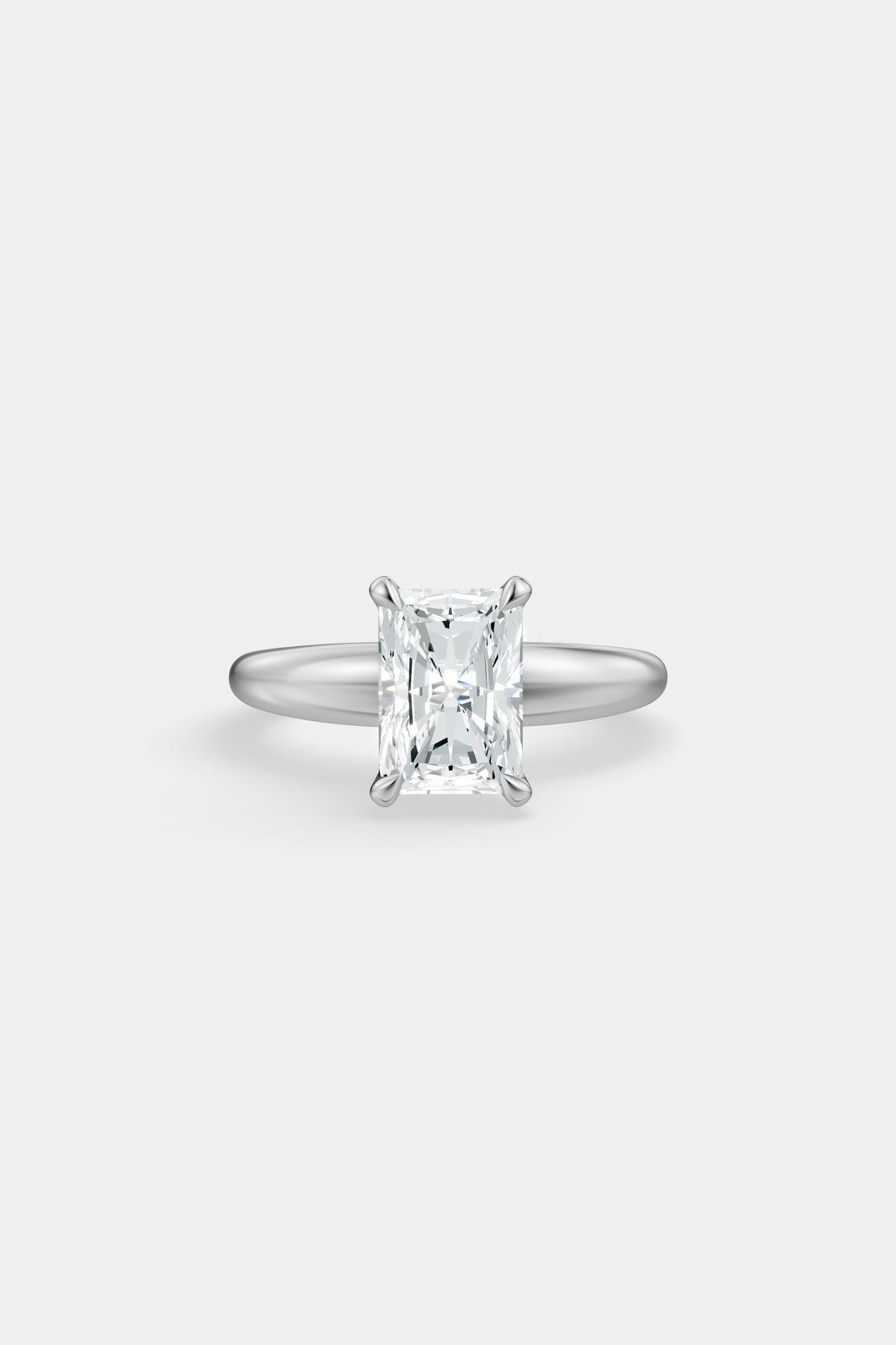 Diamond Solitaire Ring | Large Heidi Band