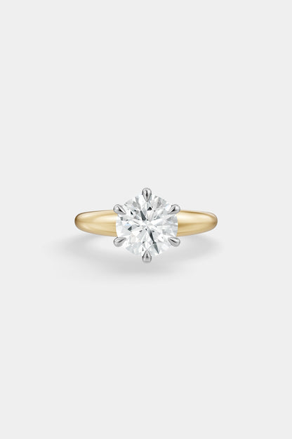 Diamond Solitaire Ring | Large Heidi Band