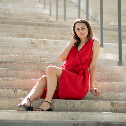 Dress with Side Ribbon Natalie