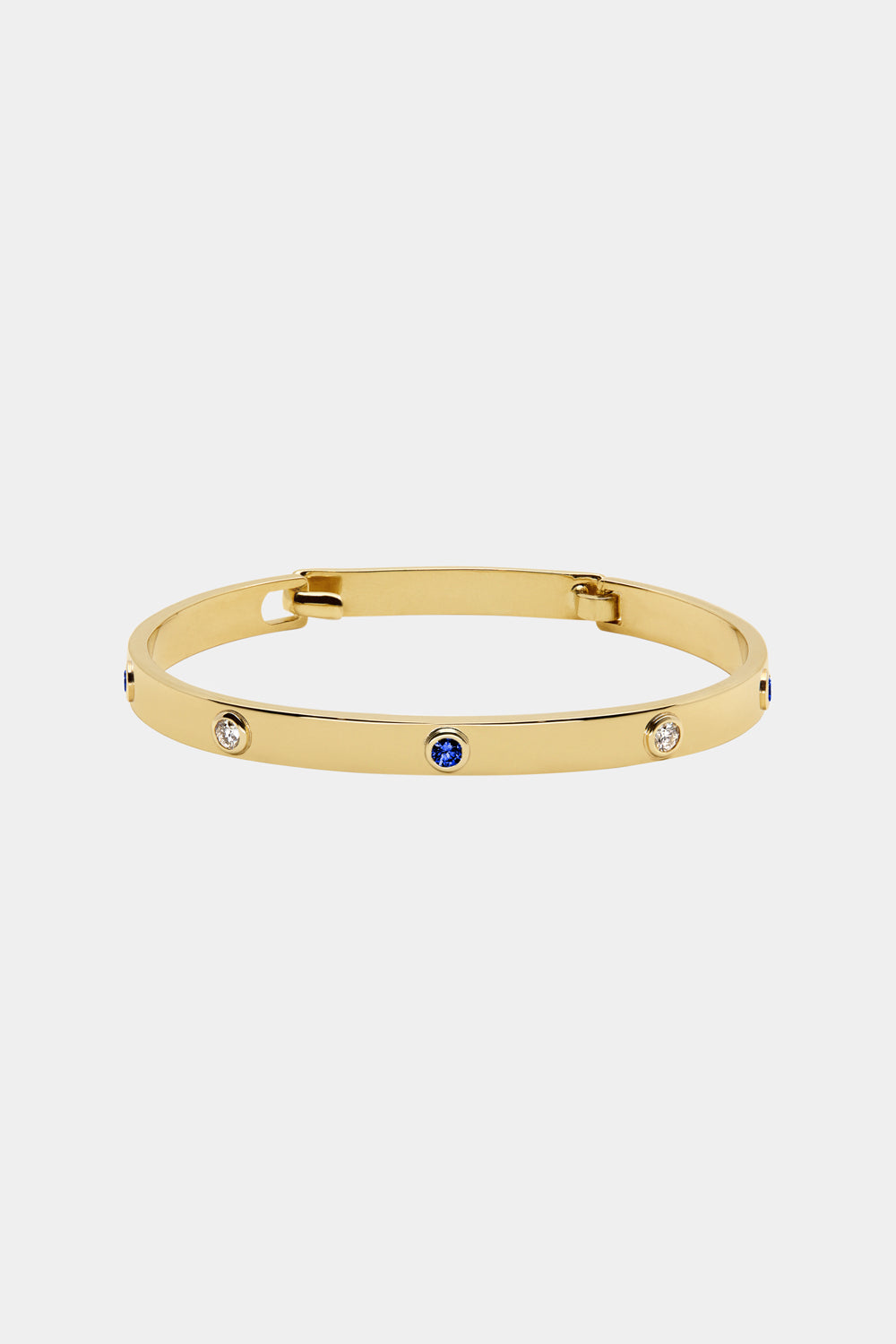 Sapphire Tallows Bangle | Yellow Gold