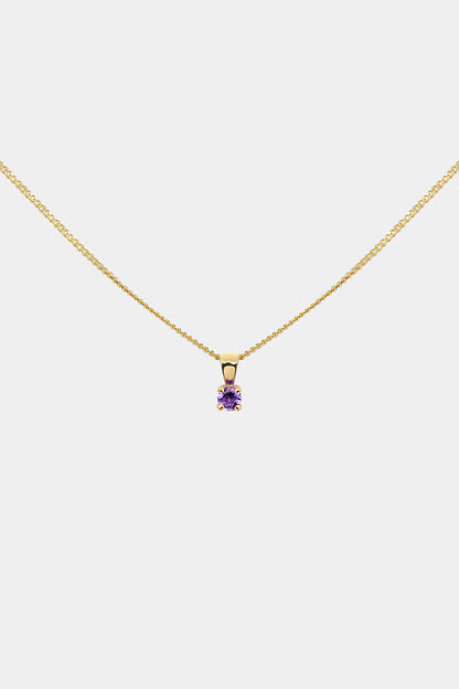 Birthstone Pendant | 9K Yellow Gold