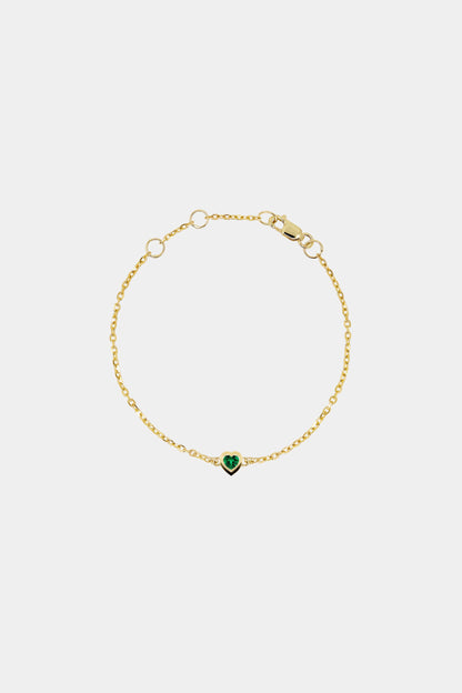 Baby Heart Bracelet | 9K Yellow Gold