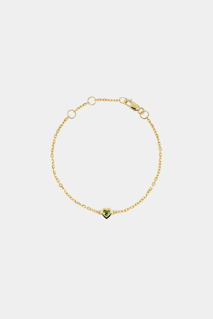 Baby Heart Bracelet | 9K Yellow Gold