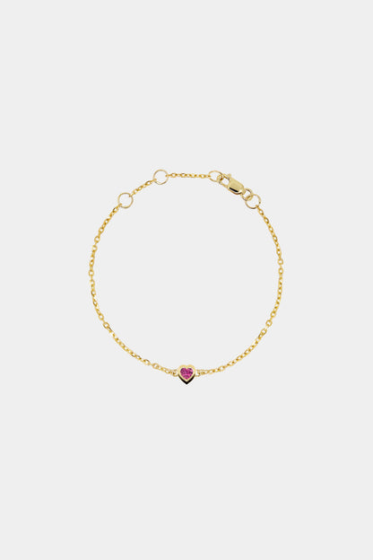 Baby Heart Bracelet | 9K Yellow Gold