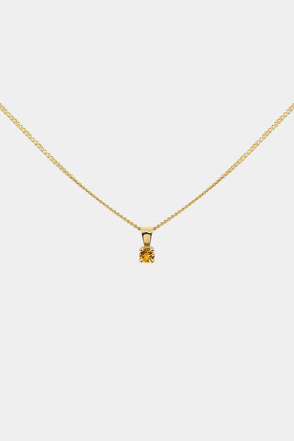 Birthstone Pendant | 9K Yellow Gold