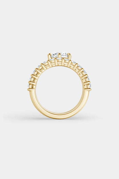 Double Band Floating Diamond Ring | 0.05ct Diamond Band