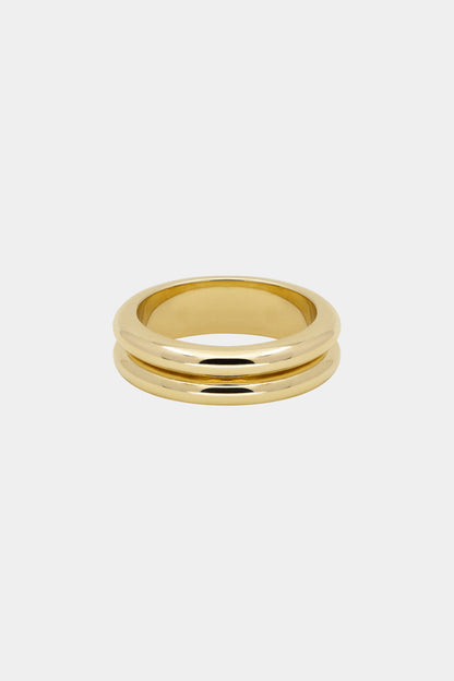 Double Orielle Ring | 9K Yellow Gold