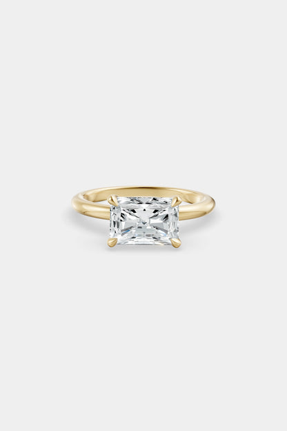 East West Diamond Solitaire Ring | Piccolo Band