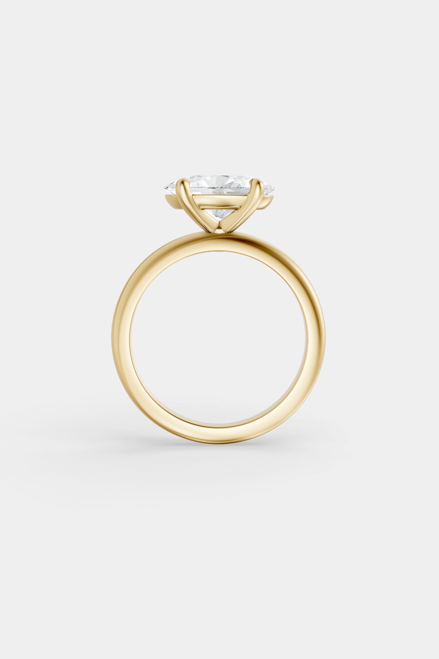 East West Diamond Solitaire Ring | Heidi Band