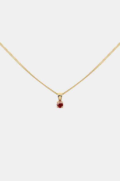 Birthstone Pendant | 9K Yellow Gold