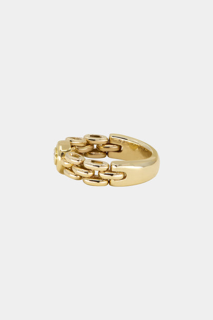 Margot Diamond Chain Ring | 18K Yellow Gold