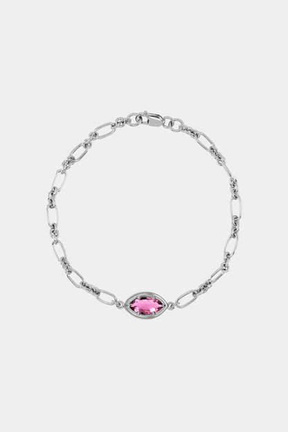 Roma Marquise Gemstone Bracelet | White Gold