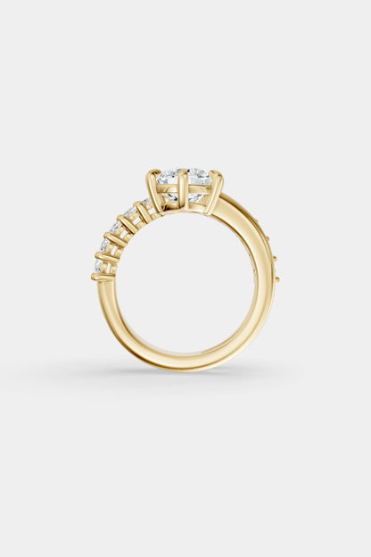 Natasha Diamond Wrap Ring | 0.05ct Round Diamond Band