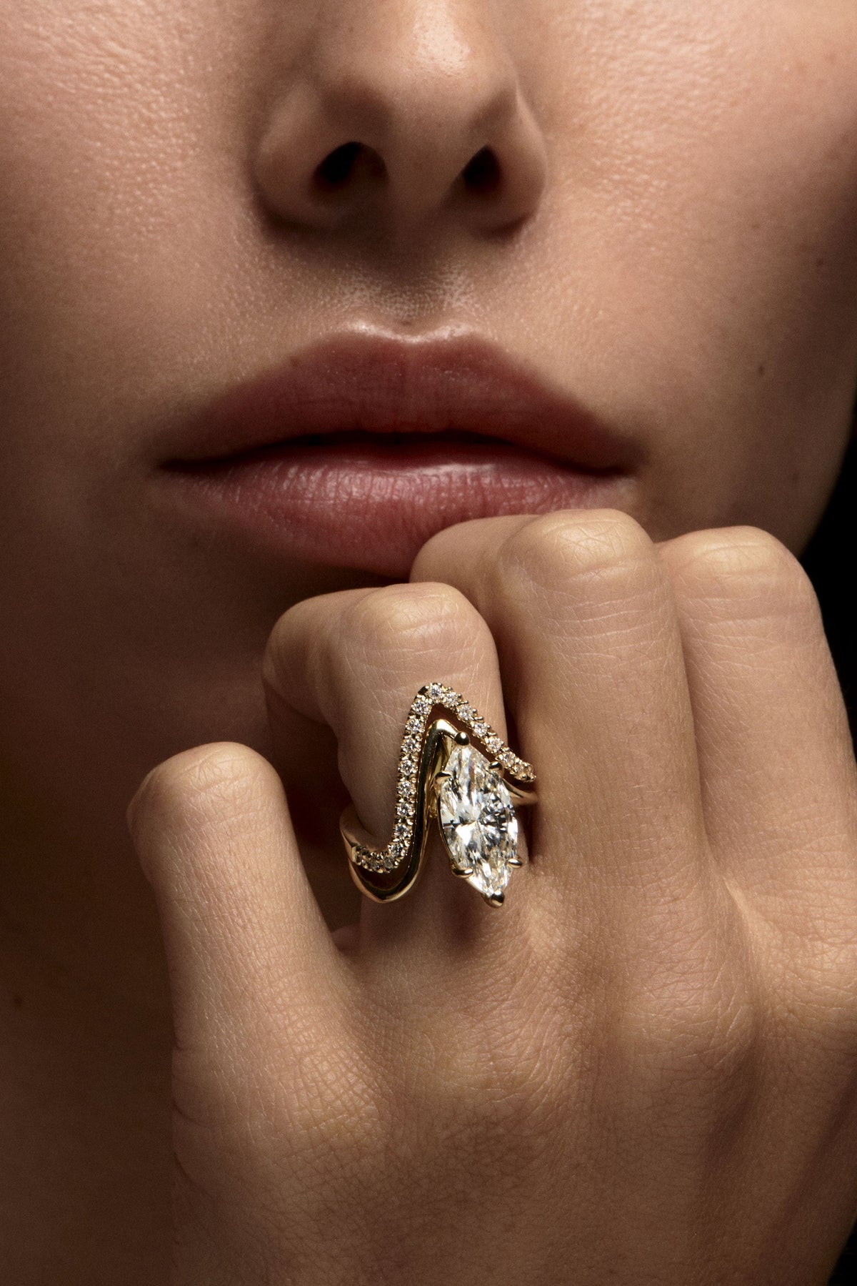 Alex Diamond Wedding Band | 18K Yellow Gold