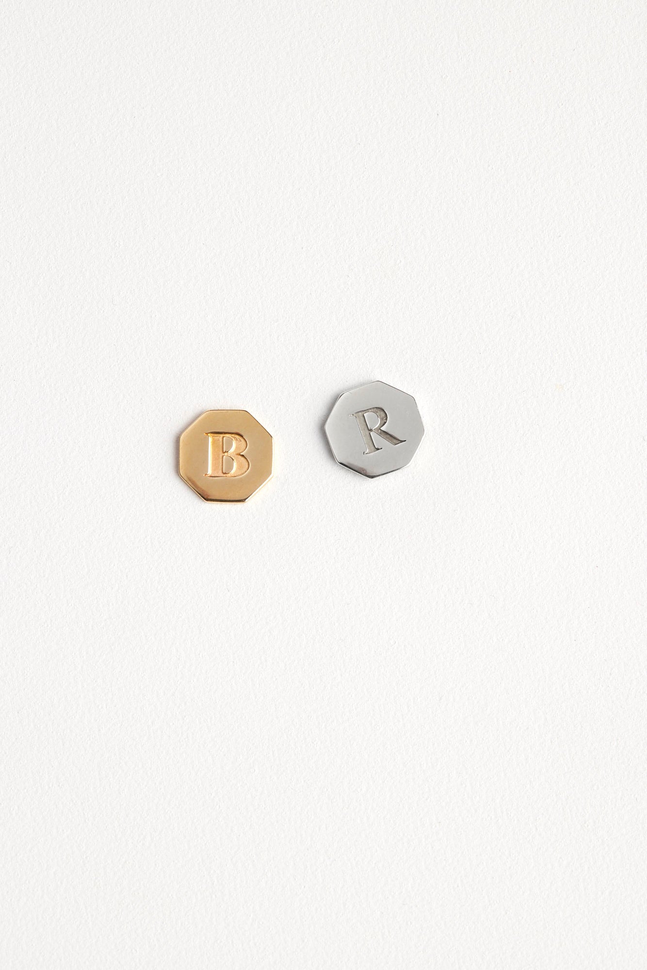 Letter Earrings | 9K Rose Gold