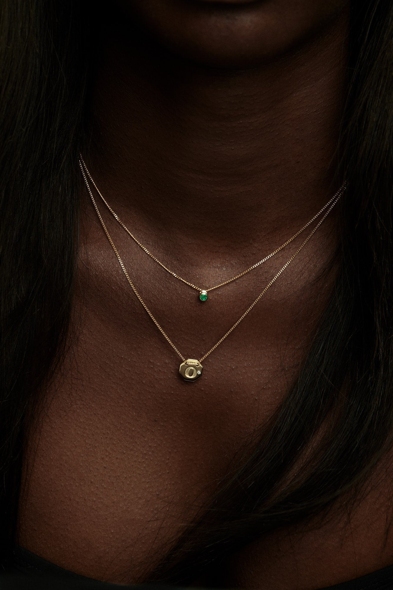 Letter Necklace | 9K Rose Gold